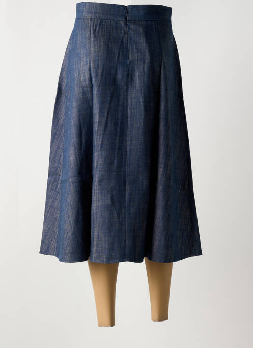 Jupe mi-longue bleu DIANA GALLESI femme