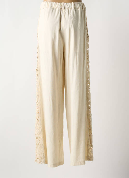 Pantalon droit beige LUMINA pour femme