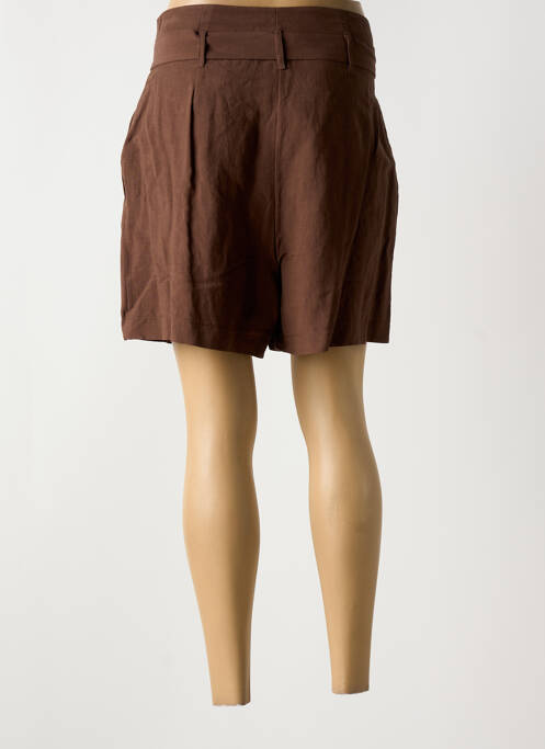 Short marron ANGELA DAVIS pour femme