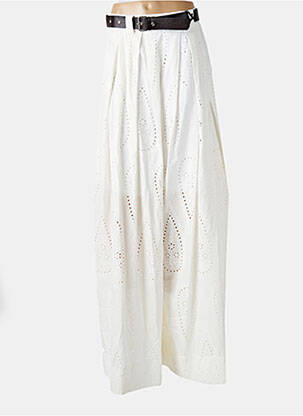 Pantalon large poches beige LUMINA femme