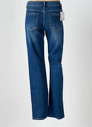 Jeans coupe droite effet usé délavé taille normale bleu ANGELA DAVIS femme
