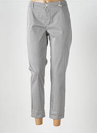 Pantalon 7/8 tissage popeline taille normale gris ALTAMIRA femme