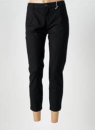 Pantalon 7/8 tissage popeline taille normale noir ALTAMIRA femme
