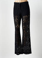 Pantalon flare noir ANGELA DAVIS pour femme seconde vue