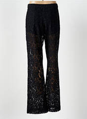 Pantalon flare noir ANGELA DAVIS pour femme seconde vue