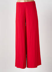 Pantalon large rouge ANGELA DAVIS pour femme seconde vue