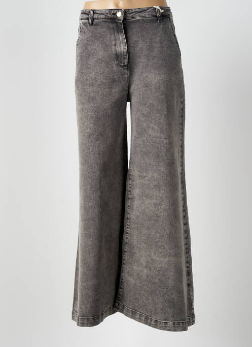 Jean coupe flare noir ANGELA DAVIS pour femme