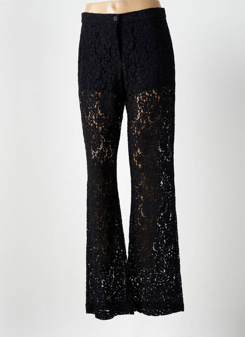 Pantalon flare noir ANGELA DAVIS pour femme