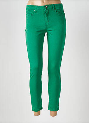 Jeans skinny taille haute taille haute vert SARAH JOHN femme