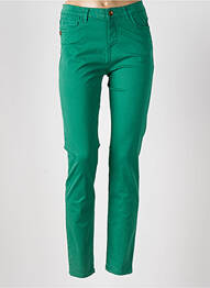 Jeans coupe slim taille basse taille basse vert PAKO LITTO femme