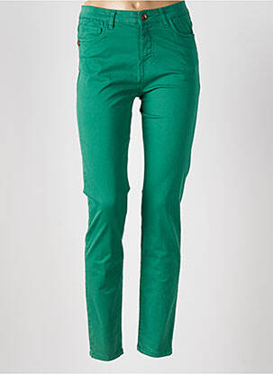 Jeans coupe slim taille basse taille basse vert PAKO LITTO femme
