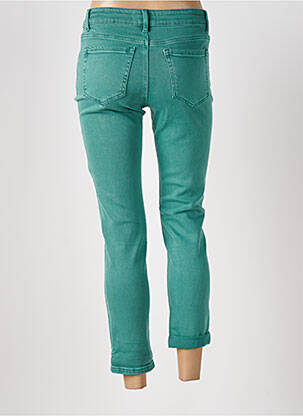 Jeans coupe slim stretch taille normale vert SARAH JOHN femme