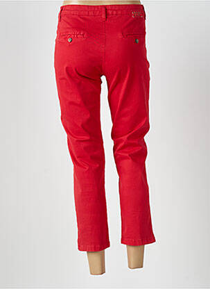 Pantalon 7/8 taille à pinces taille normale rouge PAKO LITTO femme