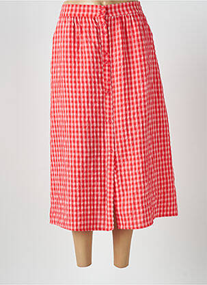 Jupe longue tissage crêpe rouge ATELIER EVÈNE femme