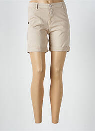 Short fermeture zippée sous rabat boutonné taille normale beige PAKO LITTO femme