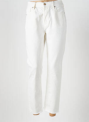 Jeans coupe droite beige NAGEV pour femme