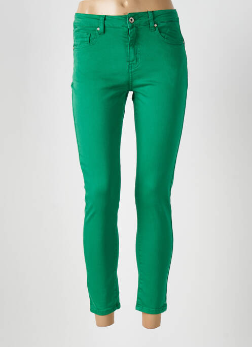 Jeans skinny taille haute taille haute vert SARAH JOHN femme