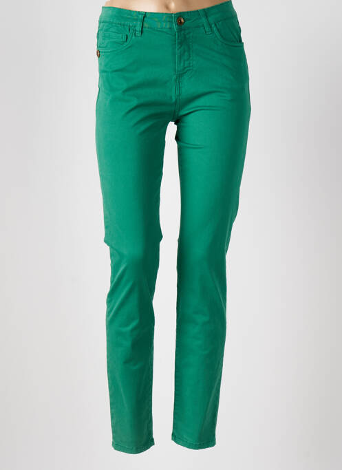 Jeans coupe slim taille basse taille basse vert PAKO LITTO femme