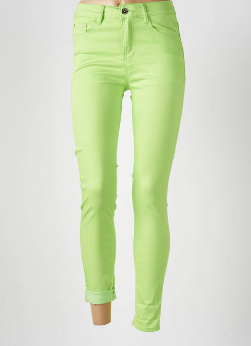 Jeans skinny vert BS JEANS pour femme