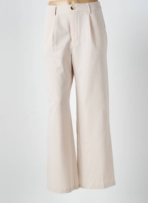 Pantalon droit beige EXQUISS'S pour femme