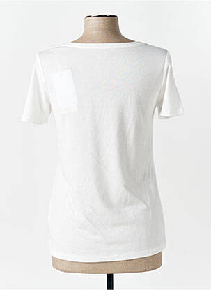 T-shirt sérigraphie floquée manches courtes blanc LPB femme