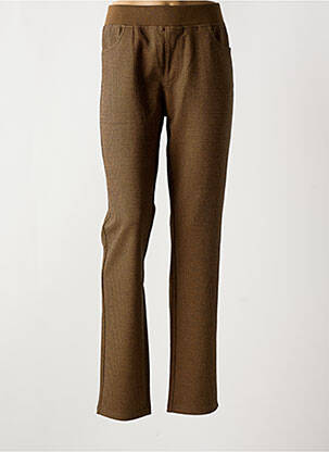 Jegging tissage jersey taille normale marron BARILOCHE femme