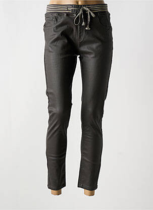 Jegging tissage enduit taille normale gris ONADO femme