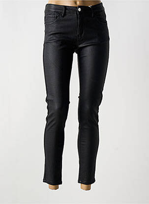 Pantalon 7/8 stretch taille normale noir ONADO femme