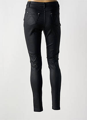 Pantalon slim tissage enduit taille normale noir MARBLE femme