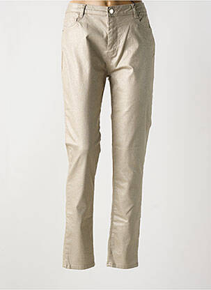 Jeans coupe slim stretch taille normale beige EVA KAYAN femme