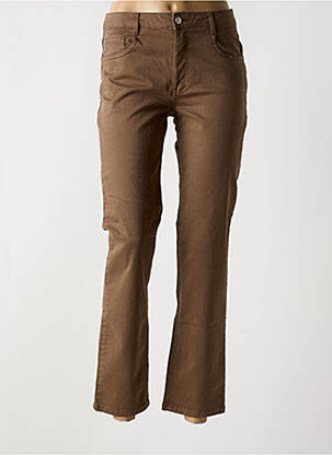 Jeans coupe slim stretch taille normale marron LOLA ESPELETA femme