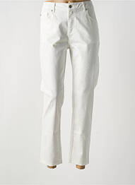 Pantalon 7/8 stretch taille normale blanc FRED SABATIER femme