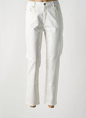 Pantalon 7/8 stretch taille normale blanc FRED SABATIER femme