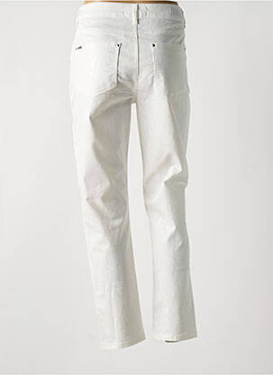 Pantalon 7/8 stretch taille normale blanc FRED SABATIER femme
