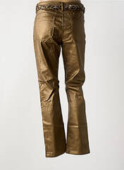 Pantalon slim or ONADO pour femme seconde vue