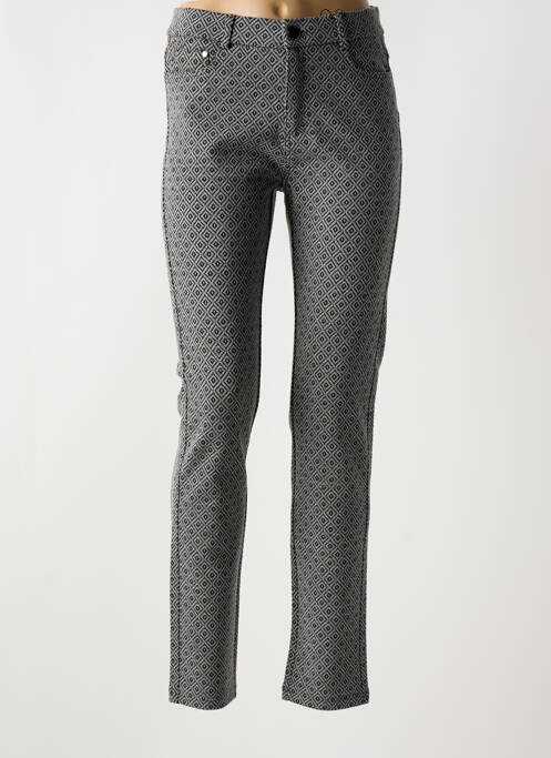 Pantalon slim stretch taille normale gris TINTA STYLE femme