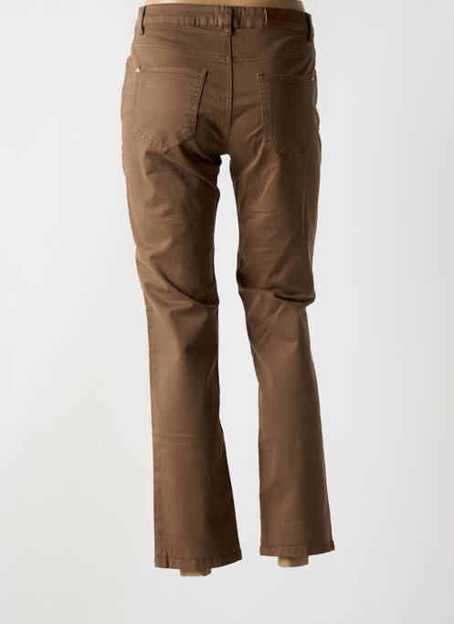 Jeans coupe slim marron LOLA ESPELETA pour femme