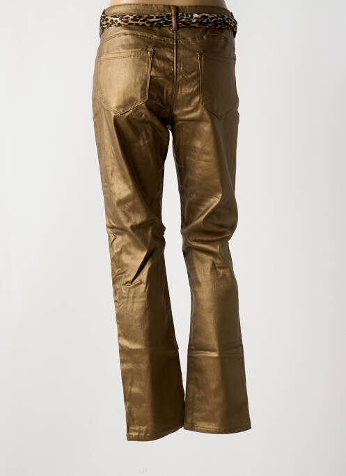 Pantalon slim or ONADO pour femme