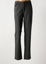 Pantalon droit stretch taille normale noir BARILOCHE femme