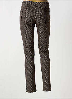 Pantalon slim taille élastique taille normale marron BARILOCHE femme