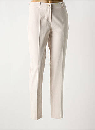 Pantalon slim taille élastique taille normale beige BARILOCHE femme