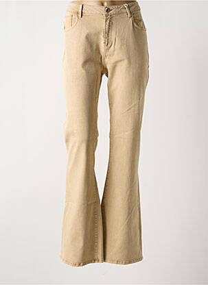 Jean coupe flare stretch taille normale beige GARCIA femme
