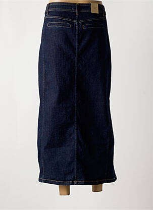 Jupe longue coupe droite bleu SOYACONCEPT femme