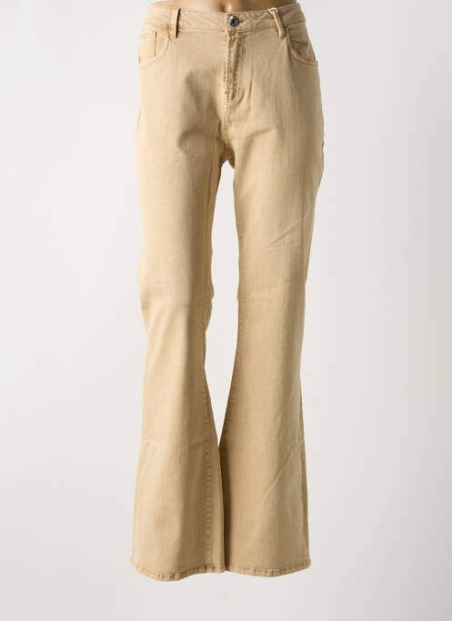 Jean coupe flare beige GARCIA pour femme