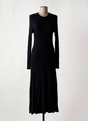 Robe longue manches longues manches longues noir SOYACONCEPT femme