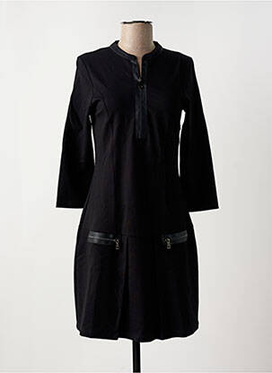 Robe courte manches longues manches longues noir EVA KAYAN femme