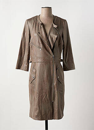 Robe courte manches 3/4 manches 3/4 vert EVA KAYAN femme