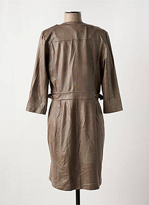 Robe courte manches 3/4 manches 3/4 vert EVA KAYAN femme