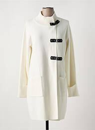 Gilet manches longues stretch beige MARBLE femme