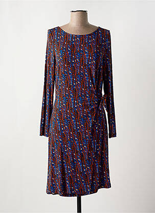 Robe courte manches longues manches longues bleu SURKANA femme